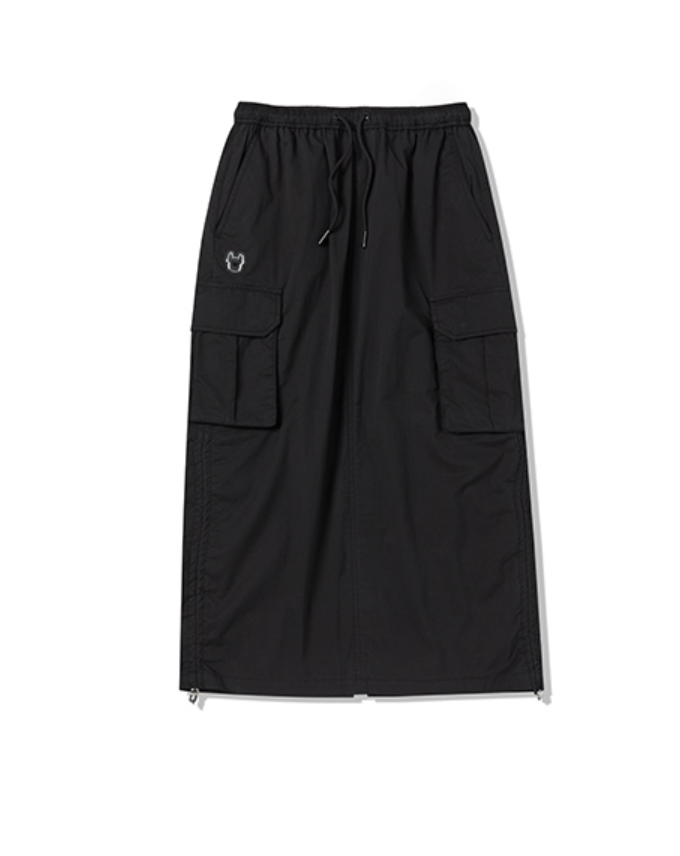 Korean maxi skirt in black