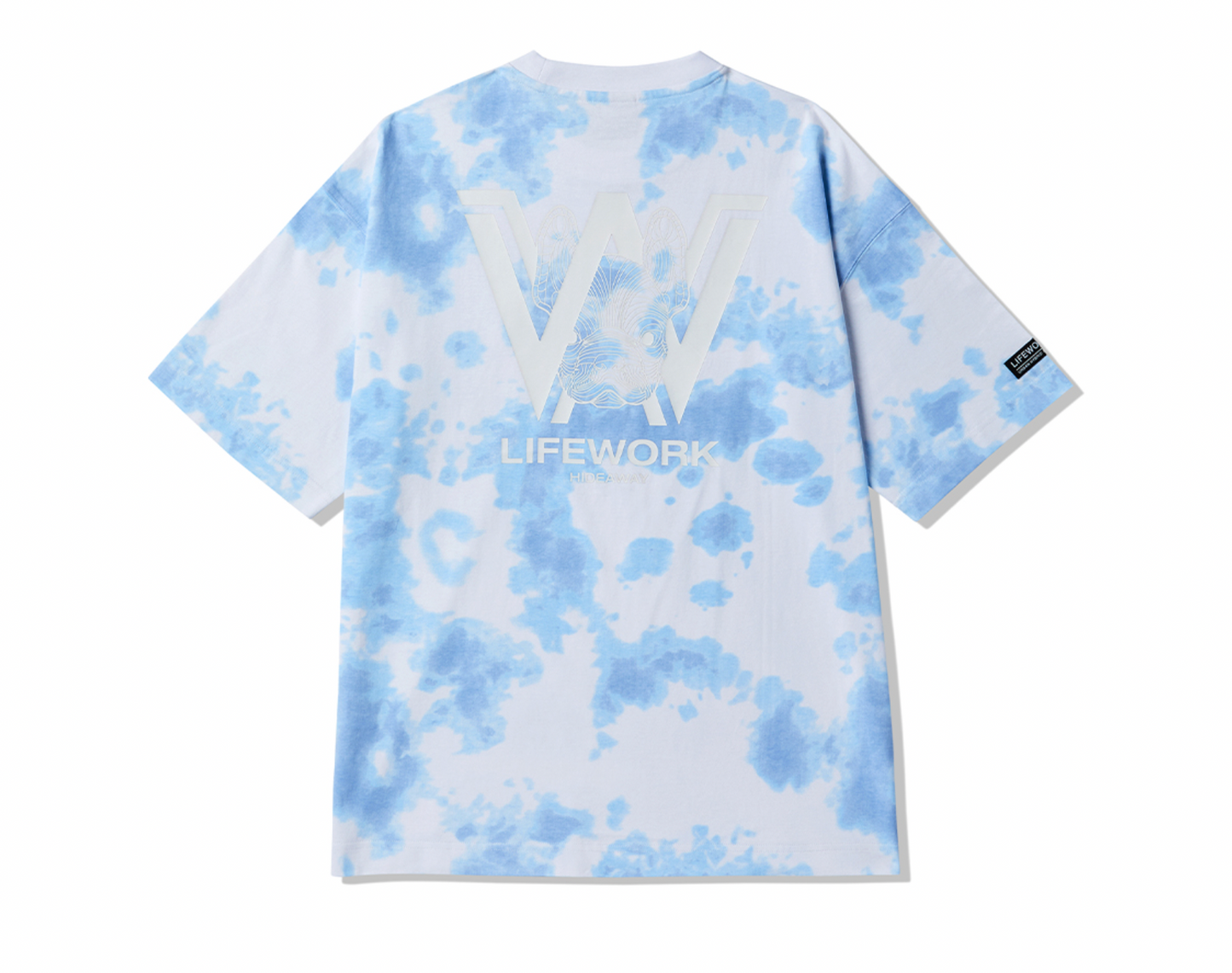 Tie-dye mønster t-shirt