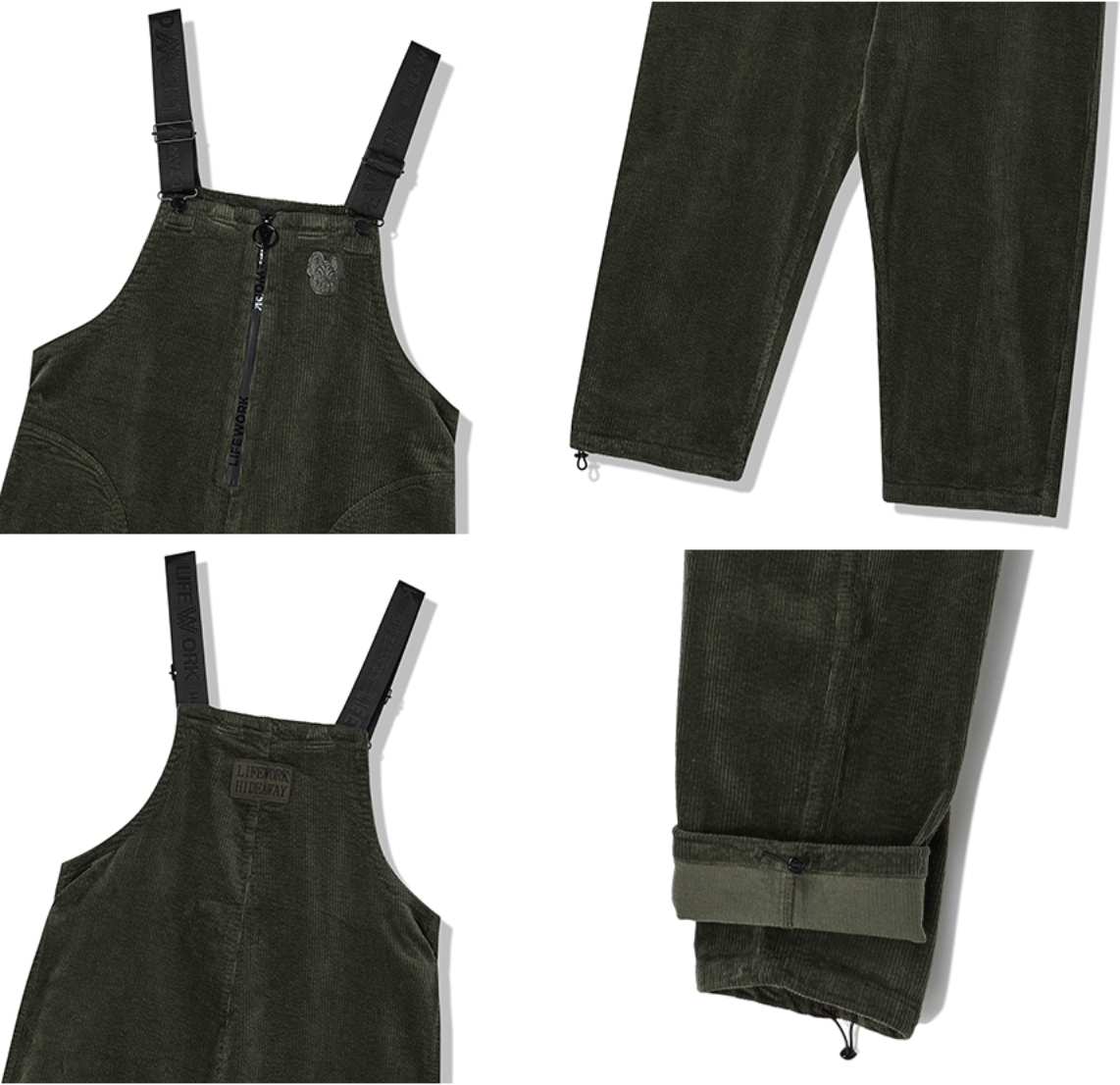 Corduroy Jumpsuit med Lynlås