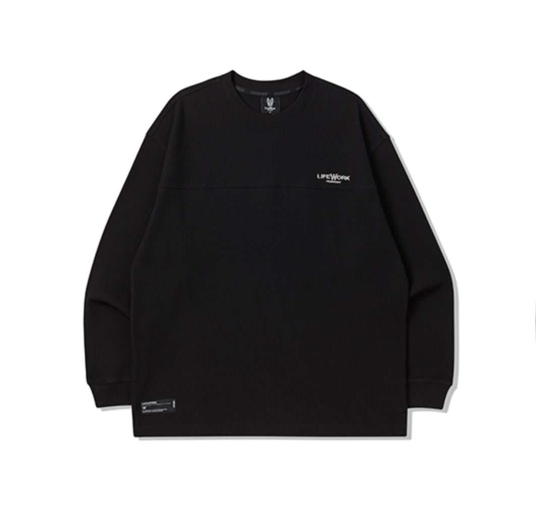 Basic Waffle Langærmet T-shirt – Komfort & Alsidighed