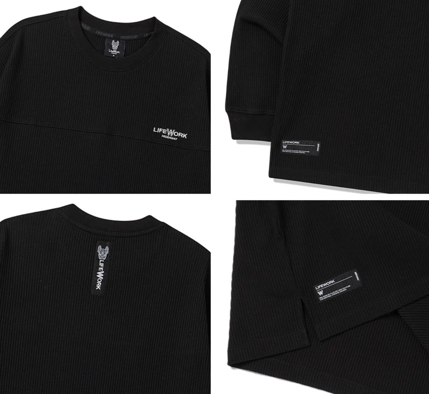 Basic Waffle Langærmet T-shirt – Komfort & Alsidighed