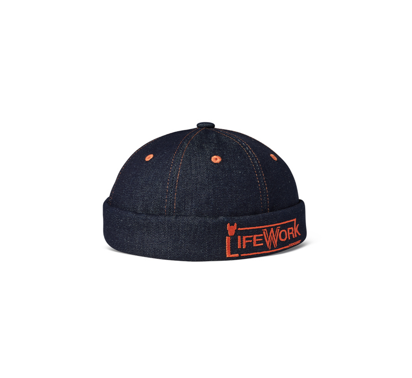 Stitched Denim Watch Cap