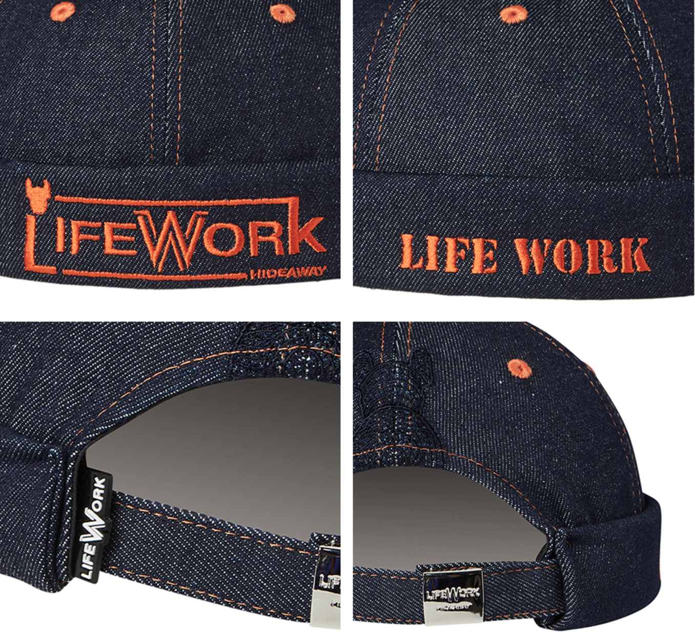 Stitched Denim Watch Cap