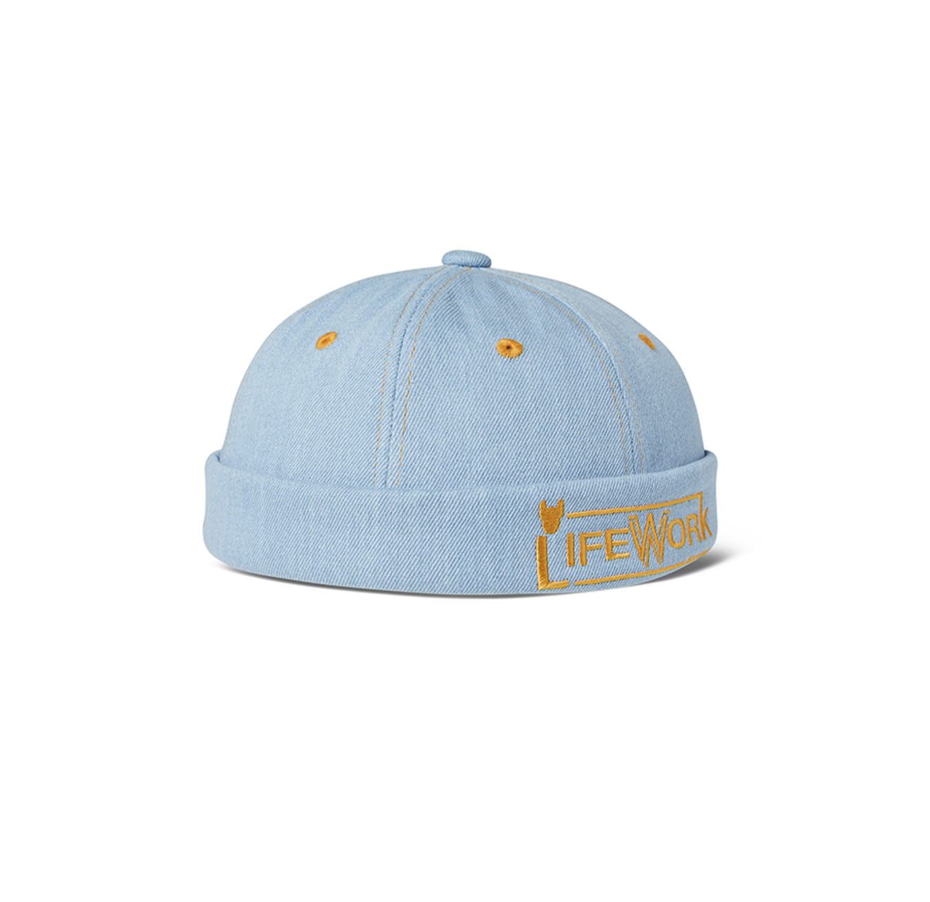 Stitched Denim Watch Cap