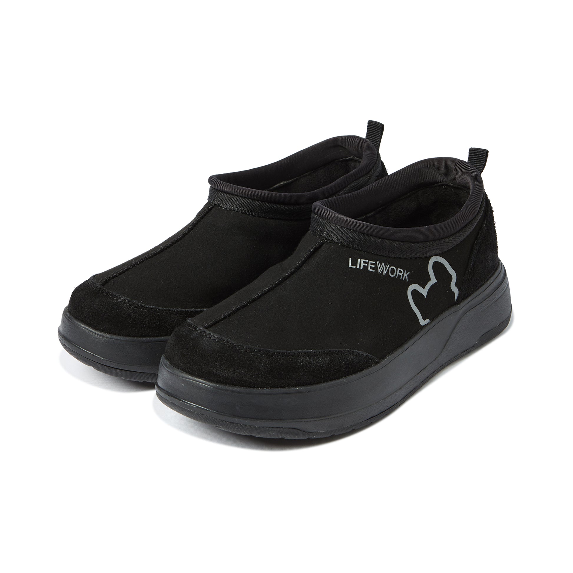 Spacerun Cozy Walk Black – lightweight cushioned unisex black sneakers