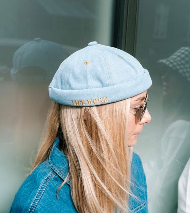 Beenie light denim cap