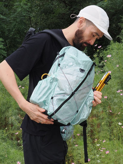 Mint Blue lightweight backpack outdoors 