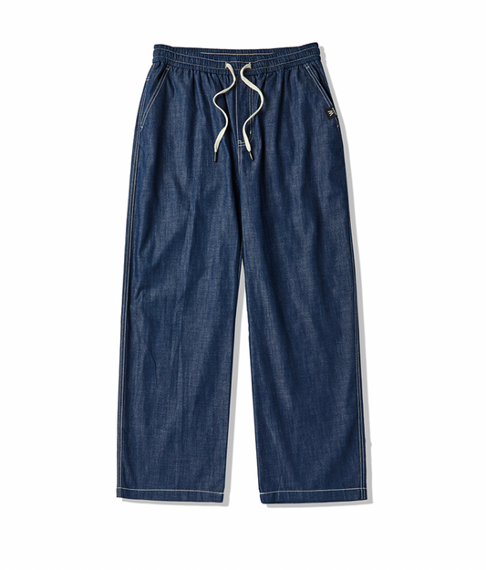 L2 basic denim wide pants