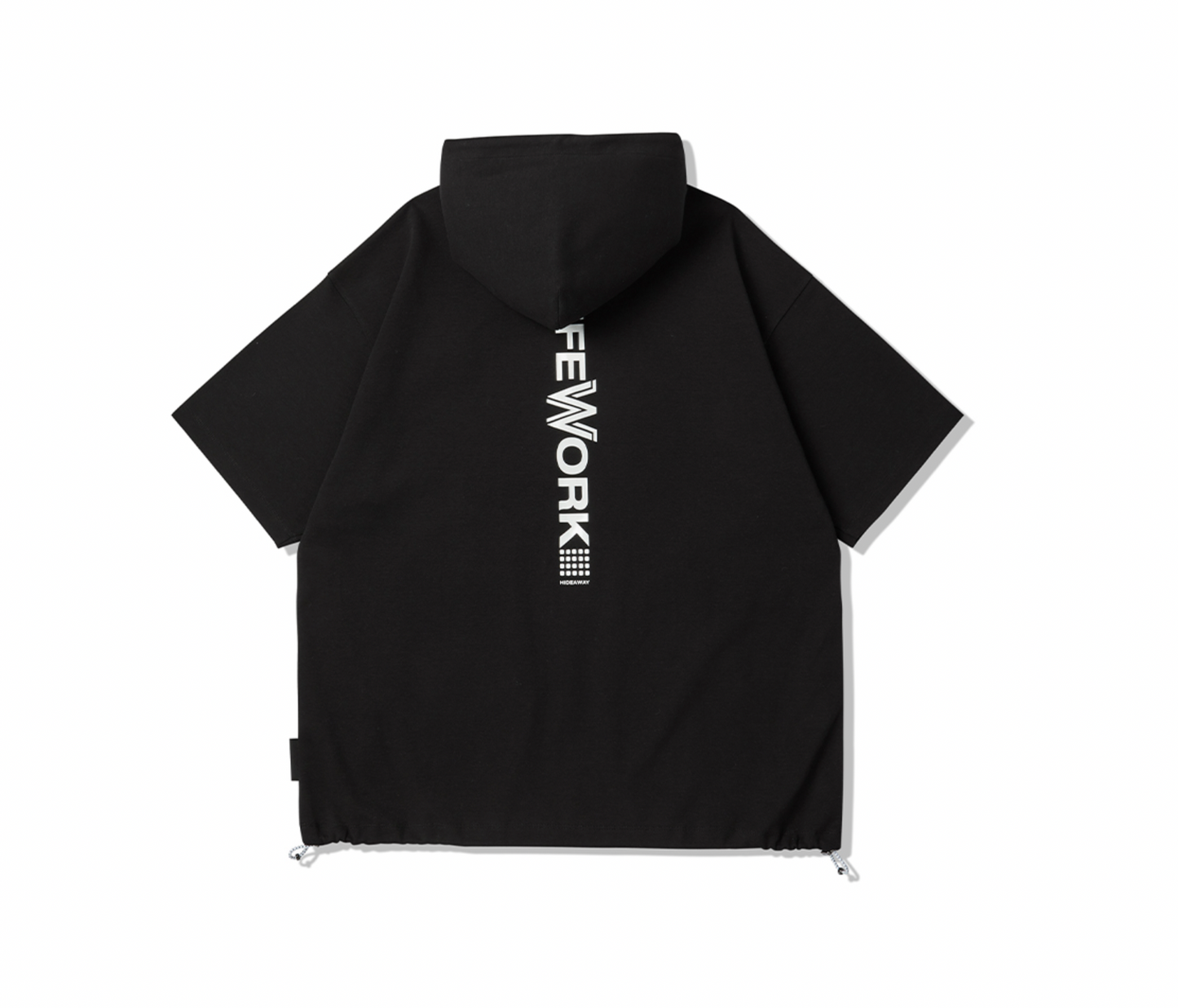 Short-sleeved hooded sweatshirt